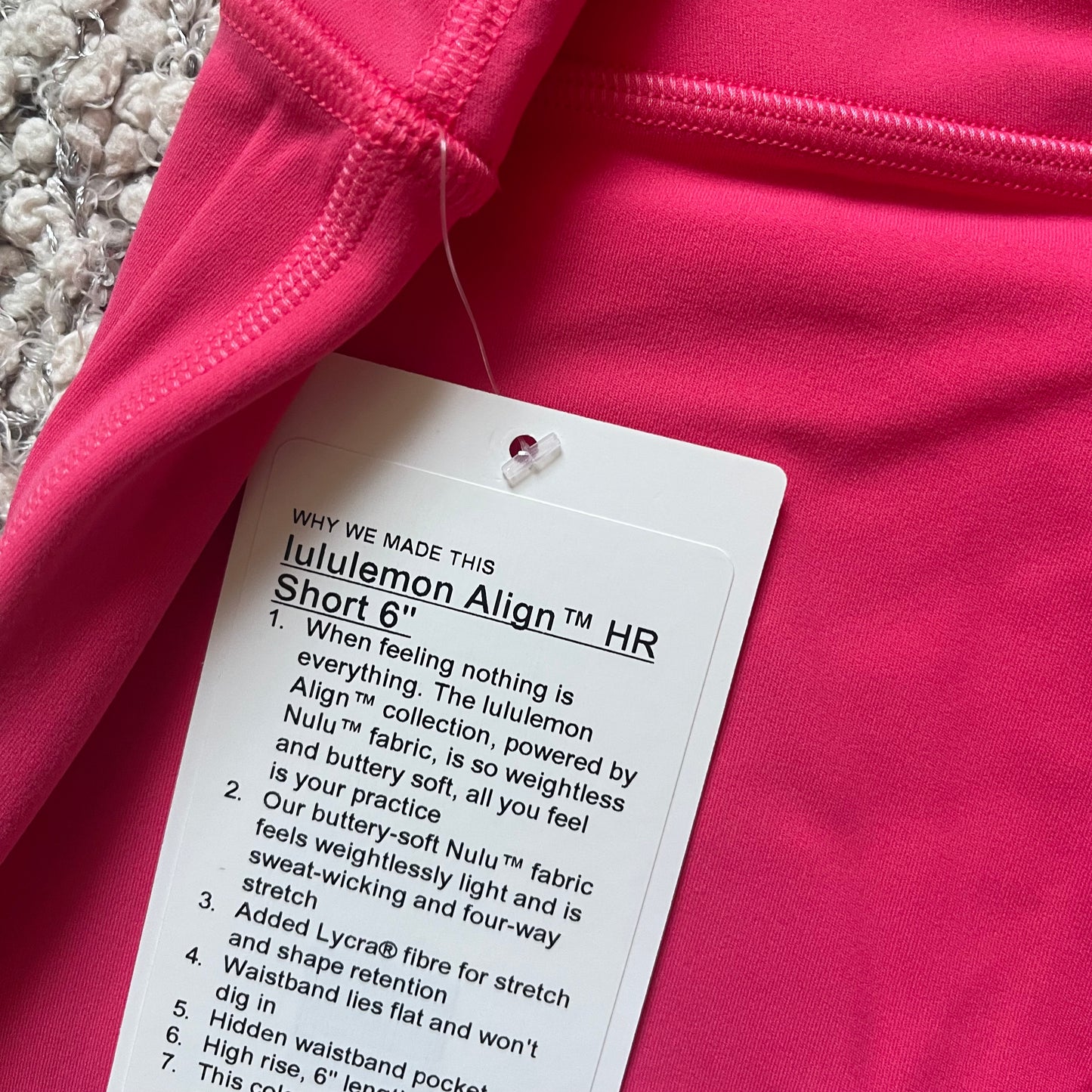 Lululemon Align HR Short 6”