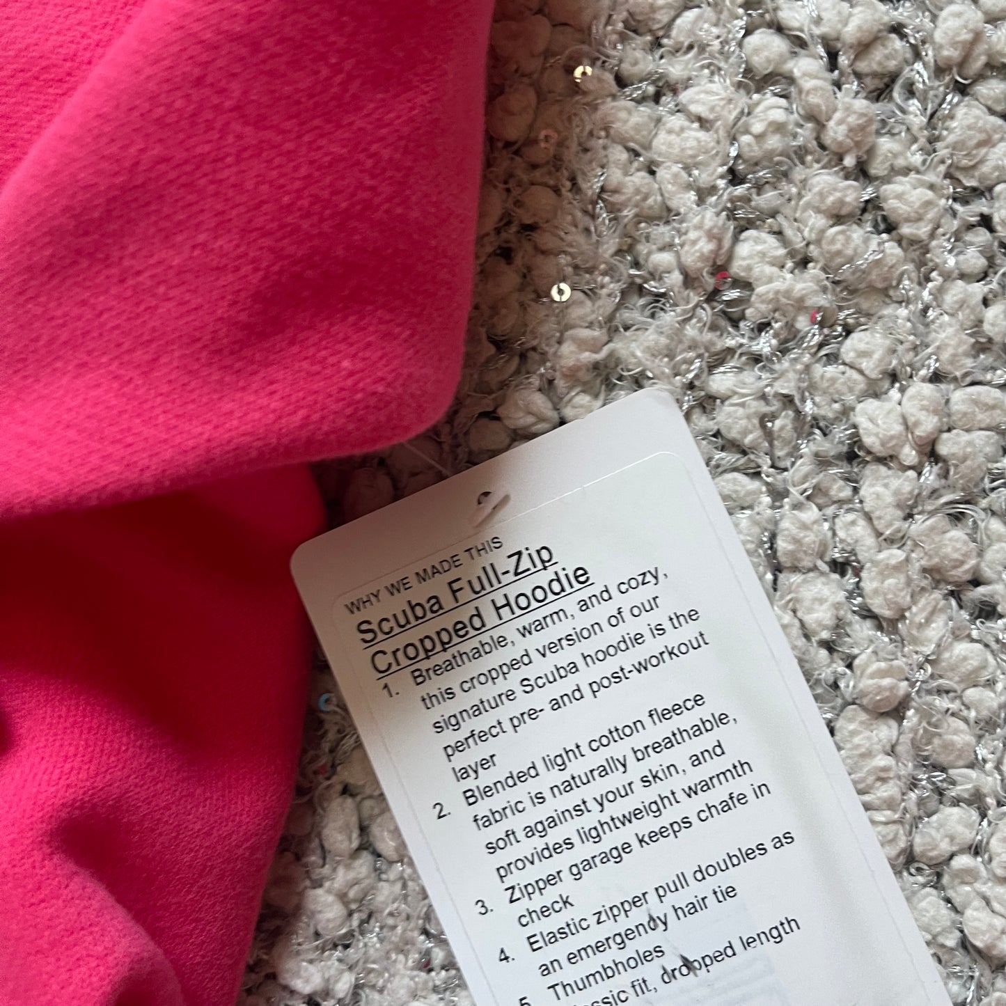 Lululemon Scuba Full Zip Crop Hoodie